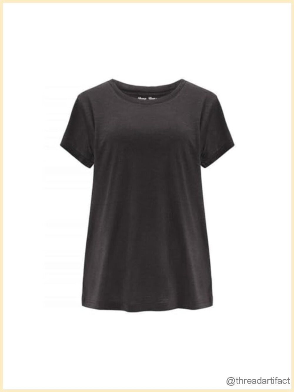 Merino Wool T-Shirt for Hiking Yoga Active Base Layer Loose Fit Crew Neck
